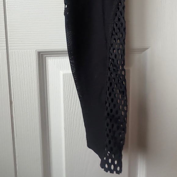 Marika Black Leggings with Mesh Detail - Picture 3 of 5